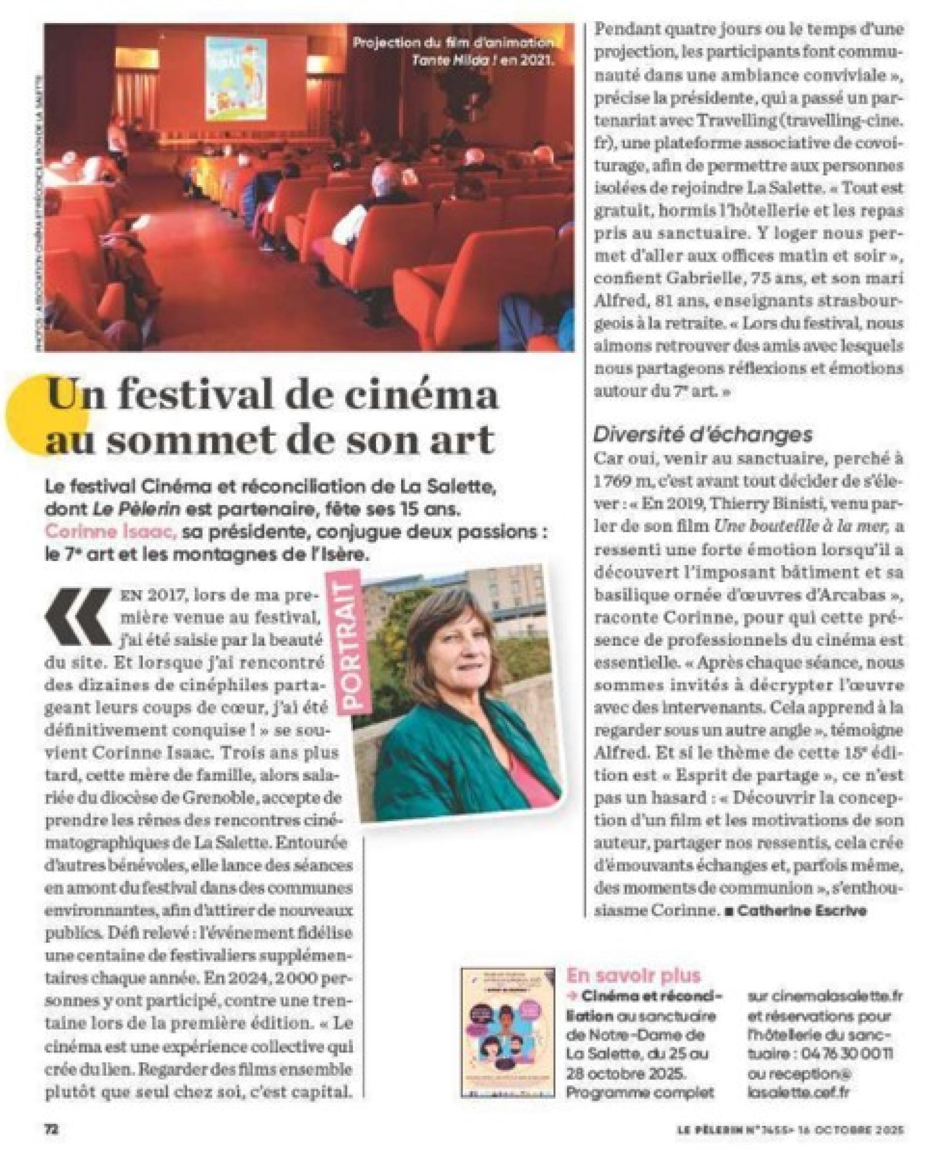 Un festival de cin&eacute;ma au sommet de son art | &copy; Le P&eacute;lerin